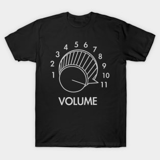 Guitar Volume Up To 11 Funny Musician Gift Music Rock T-Shirt T-Shirt